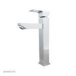 شیر روشویی پایه بلند کلار مدل رویال کروم