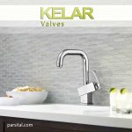 شیر روشویی علم دار کلار مدل سوپر فلت کروم