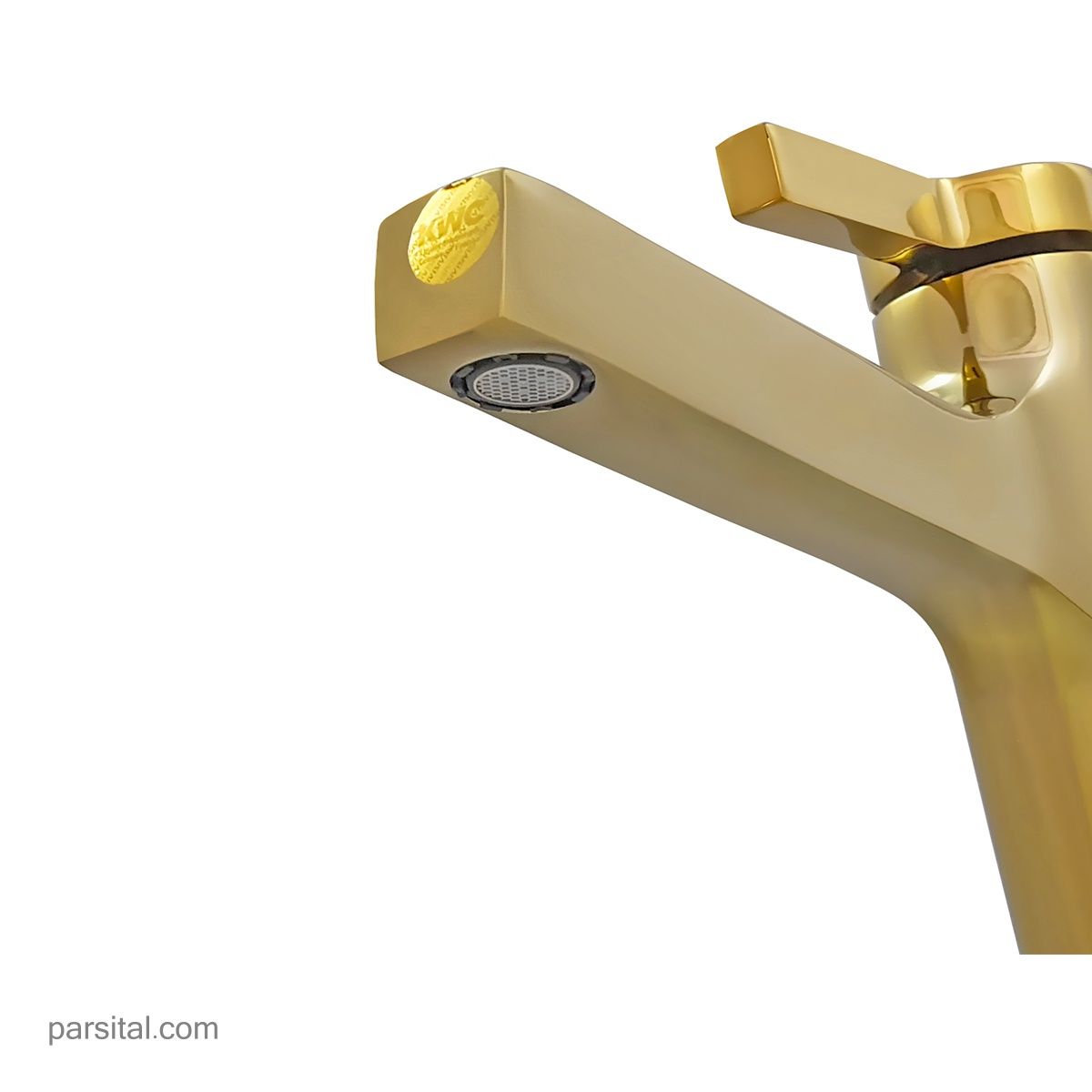 شیر روشویی پایه بلند کی دبلیو سی مدل آوا طلا براق (PVD)