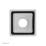 صفحه (پلاک)توکار 74×74 مدل آوا کروم کی دبلیو سی (توالت و وان پرکن)