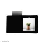 هود آروما مدل دکوراتیو 90cm شیشه مشکی و استیل