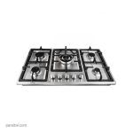 گاز رومیزی 5 شعله آروما مدل 105 (50×86) پلوپز وسط استیل