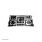 گاز رومیزی 5 شعله آروما مدل پیاچنزا (52×92) پلوپز وسط و چپ (مجهز به گاورنر) (ساباف)