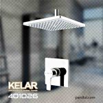 لوازم (متعلقات) حمام توکار کلار مدل کلاسیک فلت تیپ 1 کروم