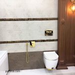 لوازم (متعلقات) توالت توکار کلار مدل کلاسیک فلت طلایی