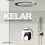 لوازم حمام توکار کلاسیک کلار مدل فلور تیپ 4 کروم