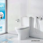 لوازم (متعلقات) توالت توکار کلار مدل کلاسیک فلور کروم