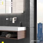 لوازم (متعلقات) روشویی توکار کلار مدل فلت لاکچری کروم