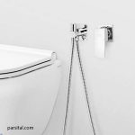 لوازم (متعلقات) توالت توکار کلار مدل لاکچری فلت کروم