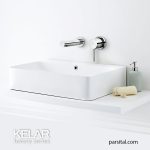 لوازم روشویی توکار کلار مدل فلور لاکچری کروم