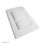 کلید فلاشتانک توکار کلار مستطیل سفید