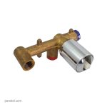 شیرمرکزی (بدنه) روشویی توکار کی دبلیو سی کروم