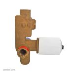 شیرمرکزی (بدنه) توالت و حمام توکار کی دبلیو سی تیپ 1-2 سفید