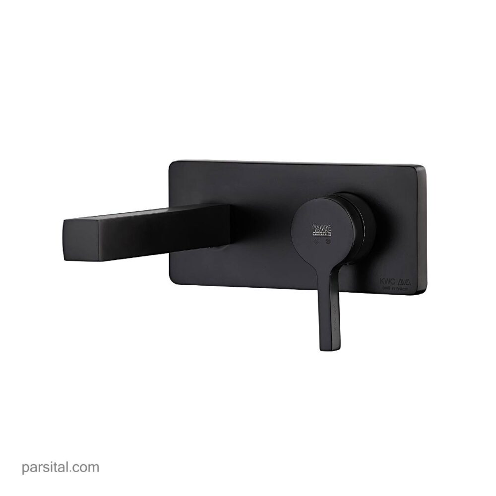 لوازم (متعلقات) روشویی توکار کی دبلیو سی مدل آوا مشکی یونیورسال تیپ 1