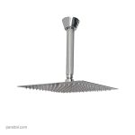 لوازم (متعلقات) حمام توکار کی دبلیو سی مدل آوا تیپ 1 با سردوش استیل 25cm کروم