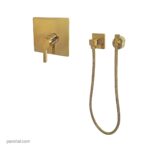 لوازم (متعلقات) توالت توکار کی دبلیو سی مدل آوا طلا PVD یونیورسال (مشترک)