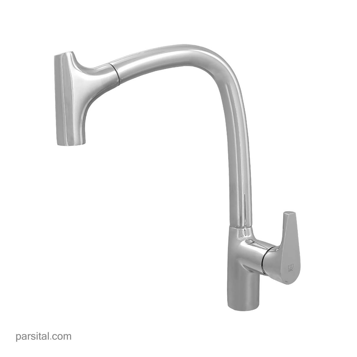 شیر ظرفشویی شاوری کی دبلیو سی مدل کرو چراغدار کروم