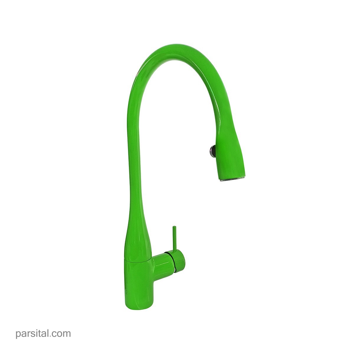 شیر آشپزخانه شلنگدار - چراغدار مدل ایو سبز کی دبلیوسی