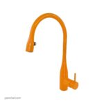 شیر آشپزخانه شلنگدار - چراغدار مدل ایو نارنجی کی دبلیوسی