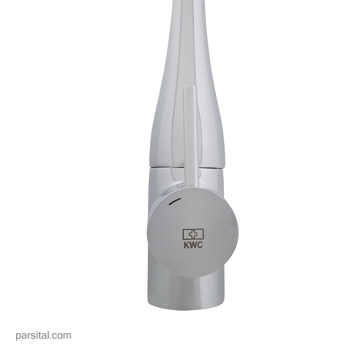 شیر ظرفشویی شلنگدار - چراغدار کی دبلیو سی مدل ایو نقره ای