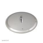 سردوش استیل کی دبلیو سی گرد کروم 30cm