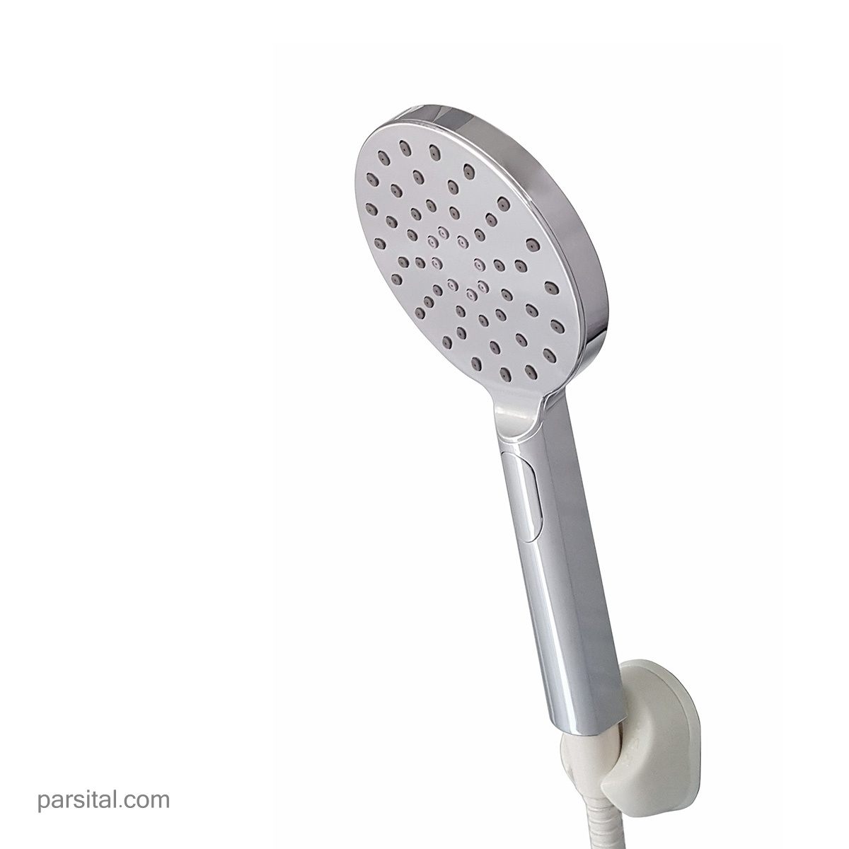 لوازم (متعلقات) حمام توکار کی دبلیو سی مدل زو تیپ 3 سفید با گوشی تلفنی استیل