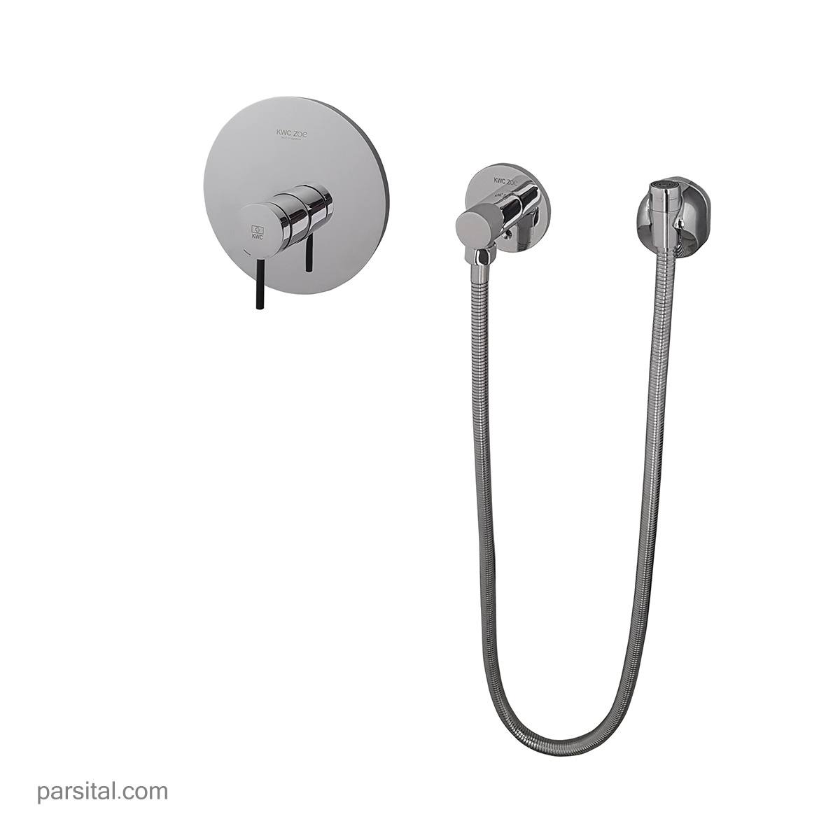 لوازم (متعلقات) توالت توکار کی دبلیو سی مدل زو یونیورسال کروم