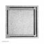 کفشور ماژین سرامیک خور مربع آلومینیومی نقره ای 10×10