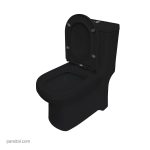 توالت فرنگی رسی مدل آنیسا مشکی