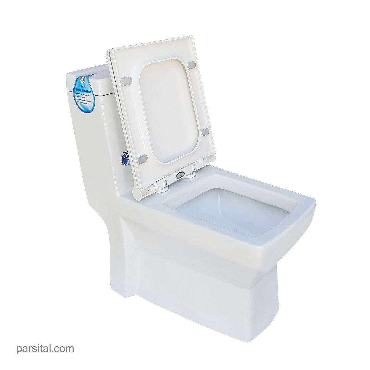 توالت فرنگی رسی مدل لاریسا سفید