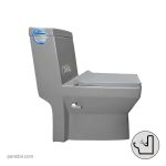 توالت فرنگی رسی مدل لاریسا بیده دار طوسی