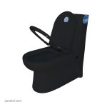 توالت فرنگی رسی مدل مدیسا مشکی