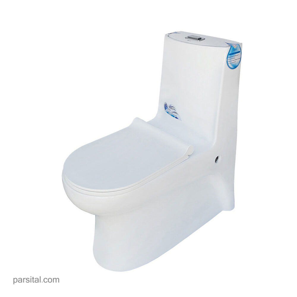 توالت فرنگی رسی مدل مدیسا سفید