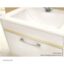 کابین تک روشویی ورتا مدل فلورا 1 سفیدمات طلایی