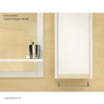 آینه تک مدل فلورا 1 سفیدمات ورتا