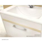 کاسه روشویی مدل فلورا 1 (گلسار) درجه 1 سفید ورتا