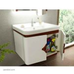 کابین تک روشویی ورتا مدل ویولا سفیدمات